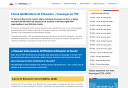 Libros del Ministerior de Educación de Ecuador